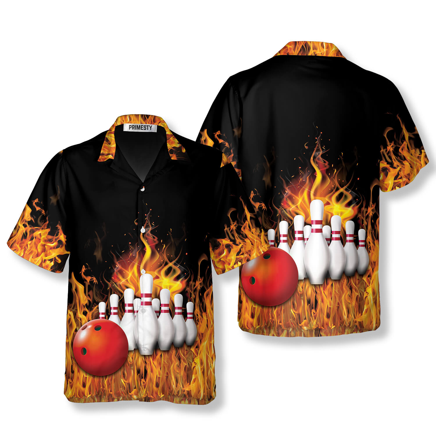 My Drinking Team Has Bowling Problem On Blue Fire Trendy Hawaiian Shirt,  Bowling Trendy Hawaiian Shirt For Men, Women, Bowling Team Shirt - Trendy  Aloha