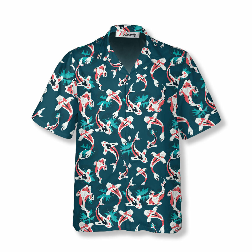 Koi Fish Hawaiian Shirts - Primesty