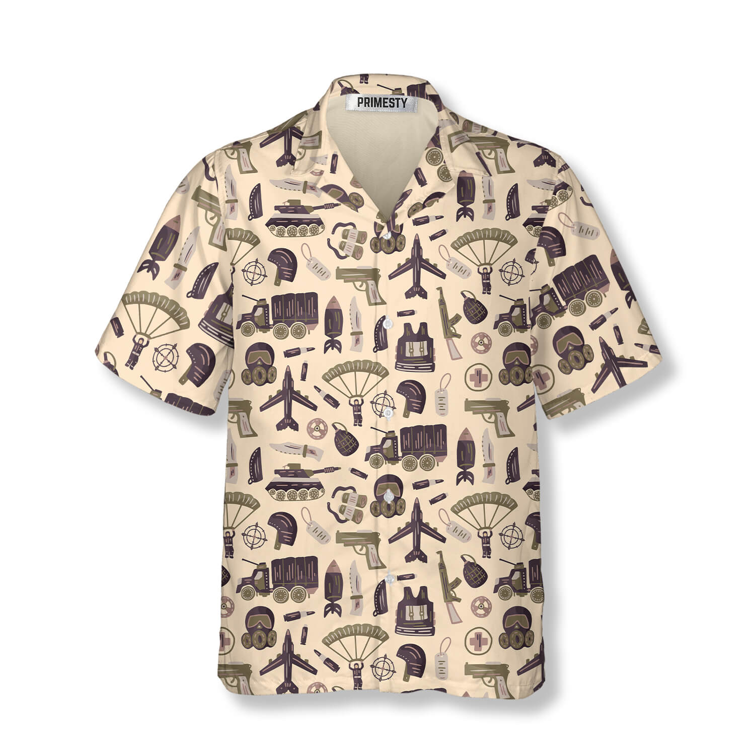 Military US Army Icons Army Shirts for Men Army Hawaiian Shirt - Primesty