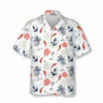 Koi Fish and Anchor Tropical Pattern Koi Fish Shirts for Men Koi Fish  Hawaiian Shirt - Primesty