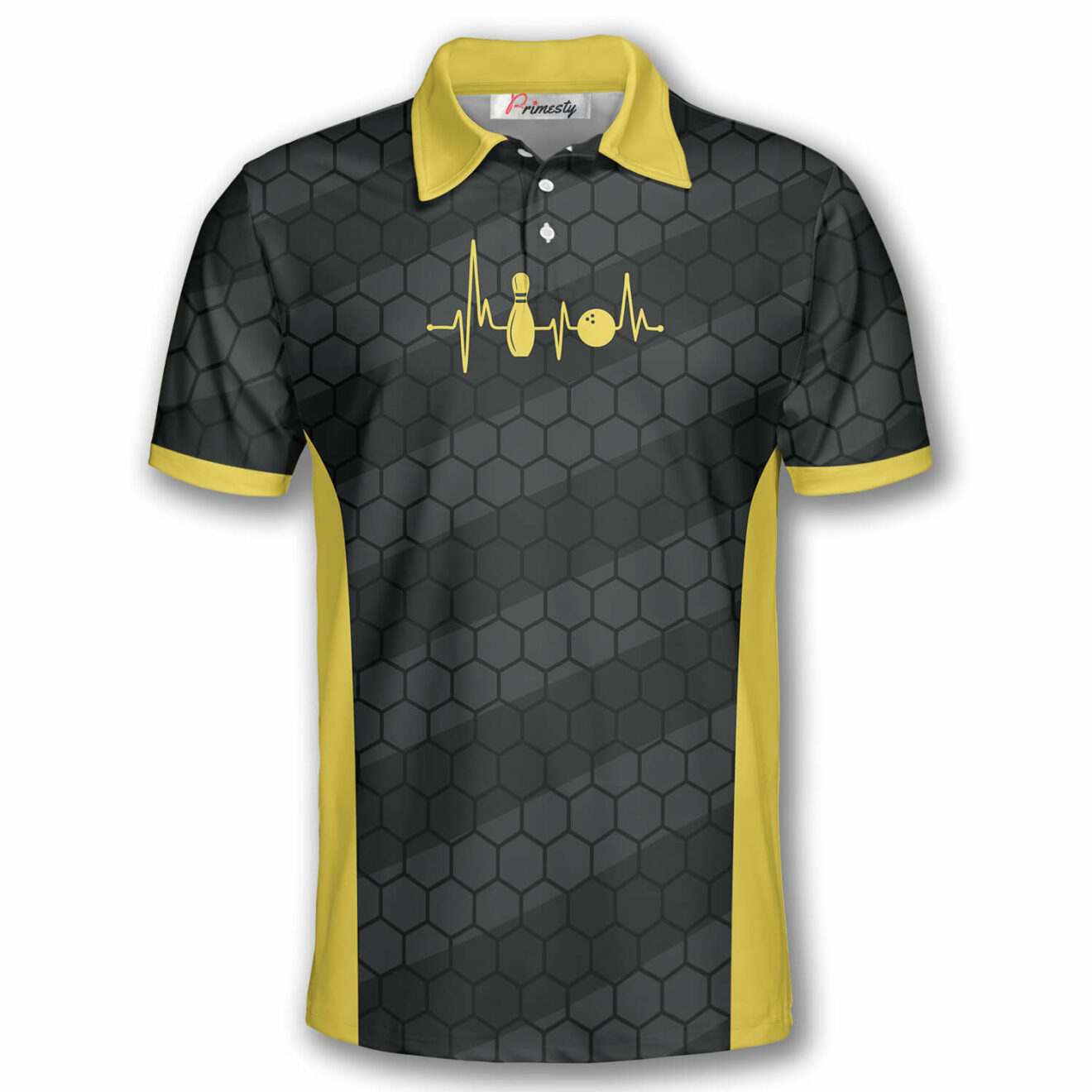 Bowling Pattern Custom Bowling Shirts for Men Primesty