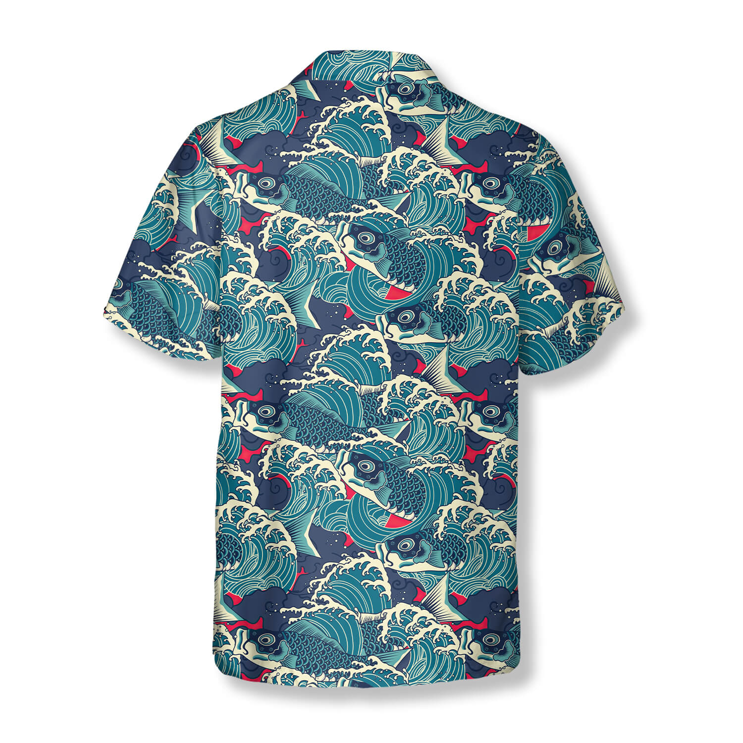 Fishing Shirt Carp Fishing Hawaii Shirt Blue Aloha Shirt - Trendy