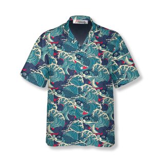 Sukajan Style Koi Fish Tropical Hawaiian Shirt For Men And Women - Limotees