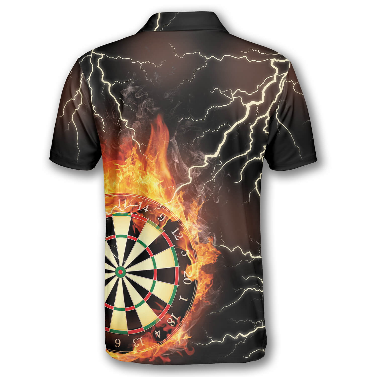 Darts Flame Thunder Lightning Custom Darts Shirts For Men Primesty