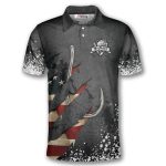 Fishing American Flag Paint Splash Custom Fishing Shirts for Men - Primesty