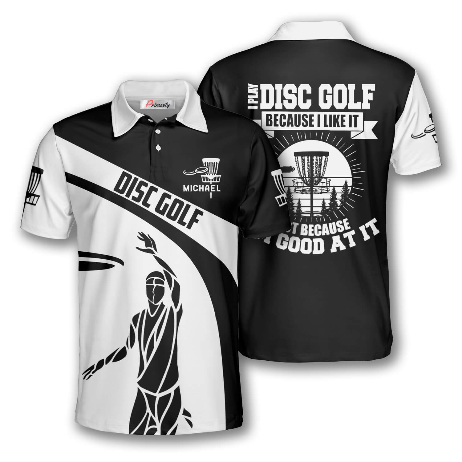 I Play Disc Golf Because I Like It Custom Disc Golf Shirts for Men ...