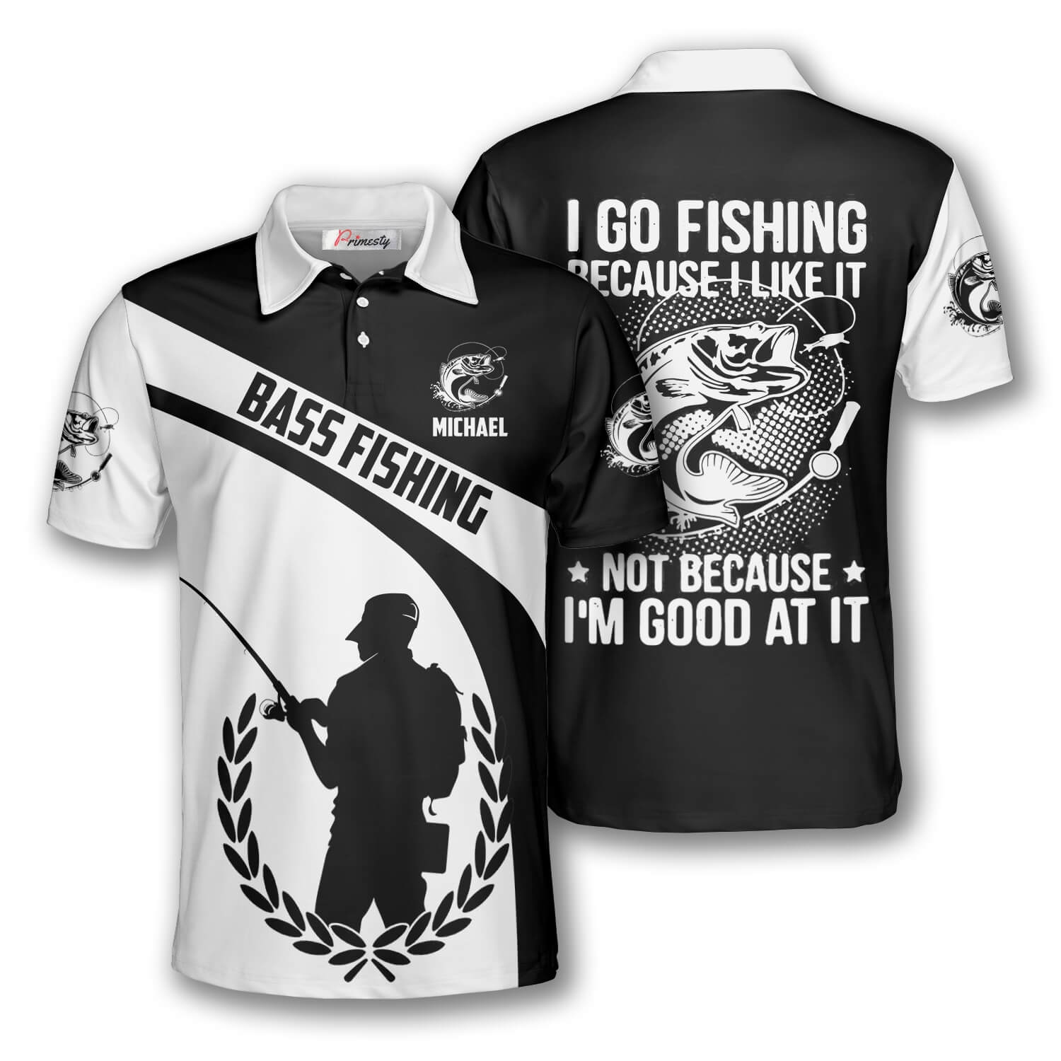 I Go Fishing Because I Like It Custom Fishing Shirts for Men - Primesty