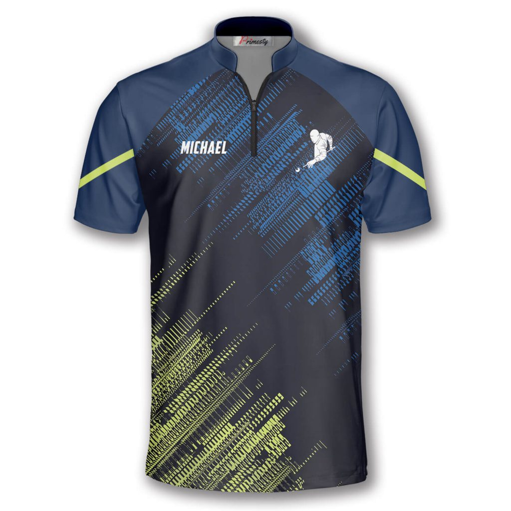 Green Blue Sports Style Custom Billiard Jerseys for Men - Primesty