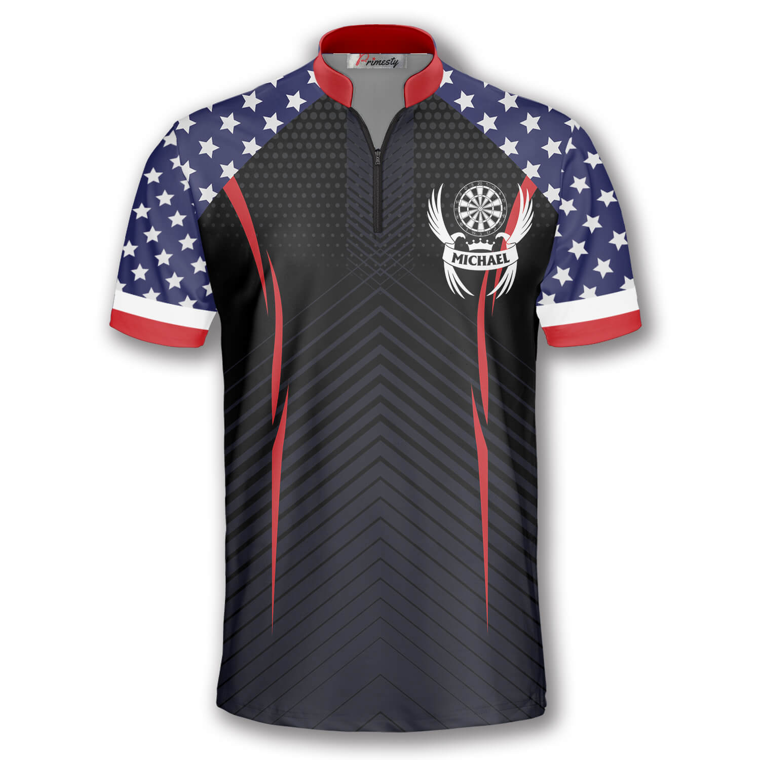 Eagle American Flag Custom Darts Jerseys for Men - Primesty