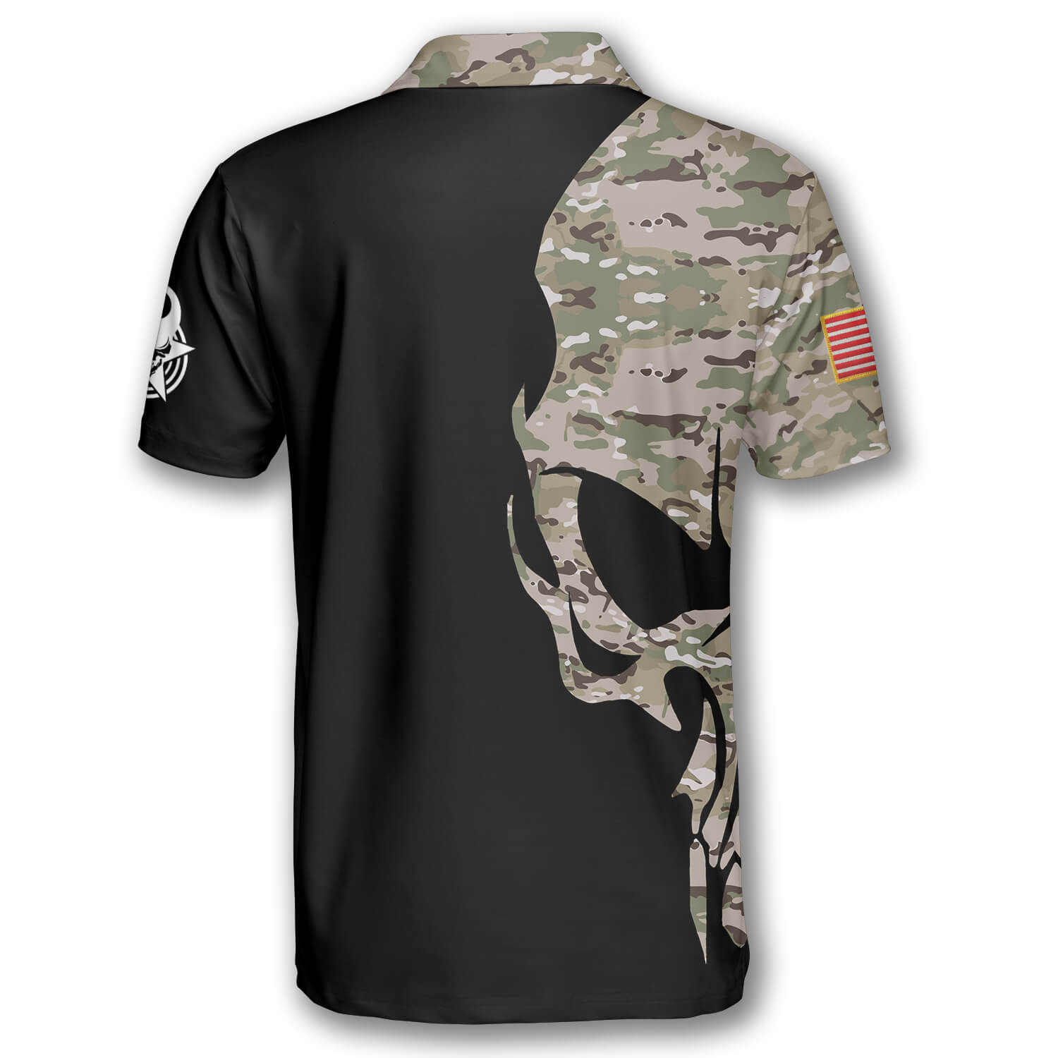 Billiard Skull Camouflage Custom Billiard Shirts for Men - Primesty