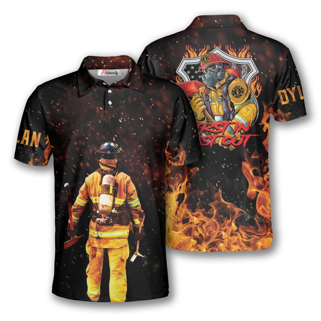 Firefighter Polo Shirts - Custom Firefighter Shirts - Primesty