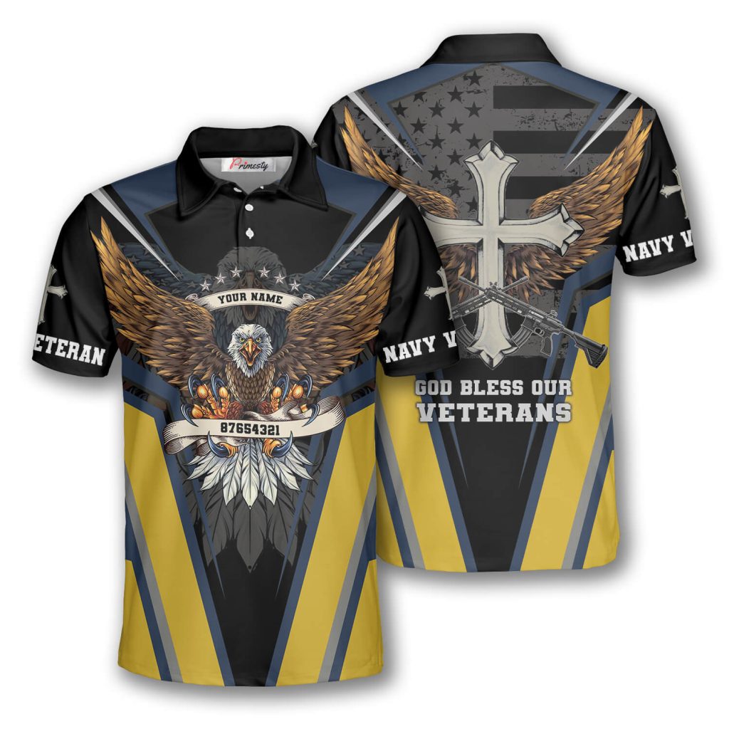 Veteran Shirts for Men - Custom Veteran Polo Shirts - Primesty