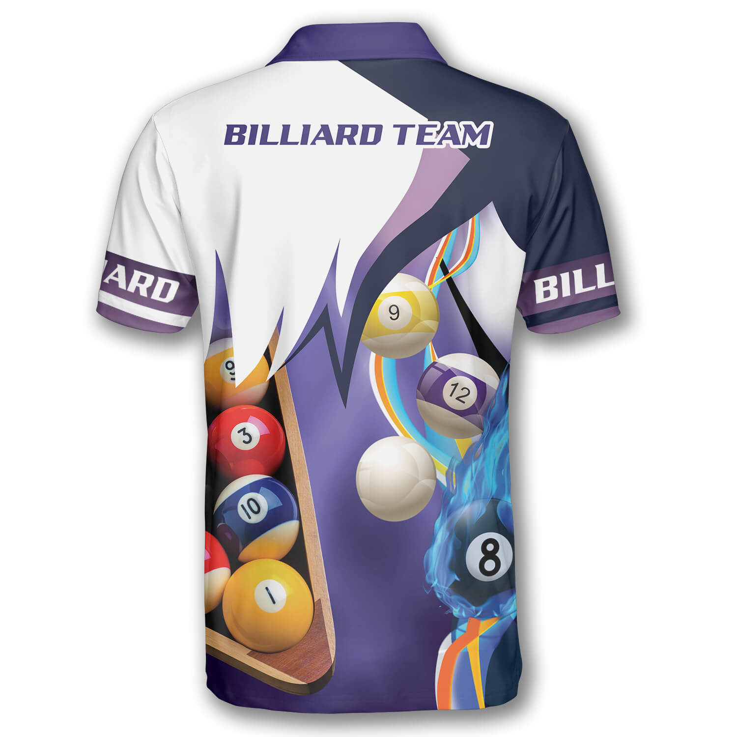 Billiard Purple Custom Billiard Shirts for Men - Primesty