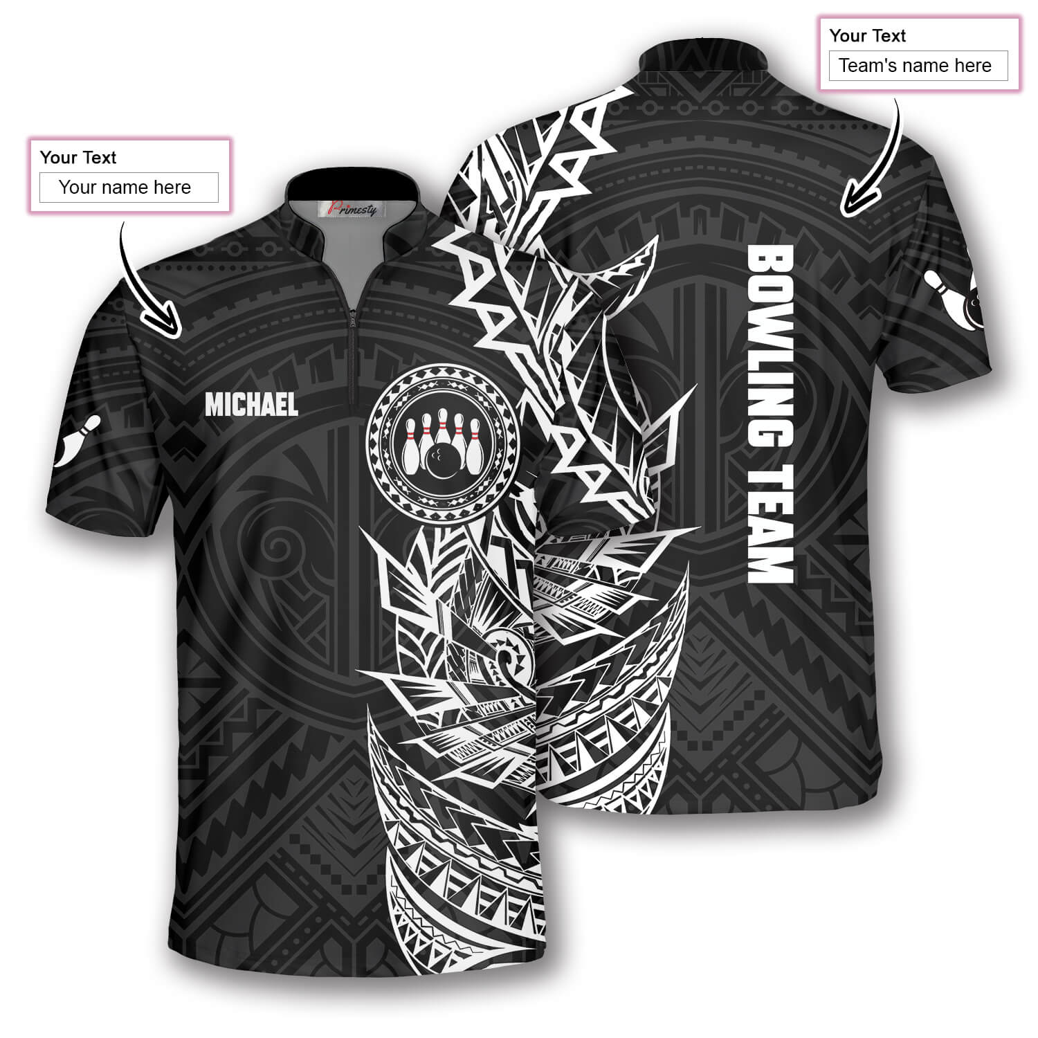 FULL SUBLIMATION JERSEY TRIBAL WHITE (UP ONLY) Customize Team Name
