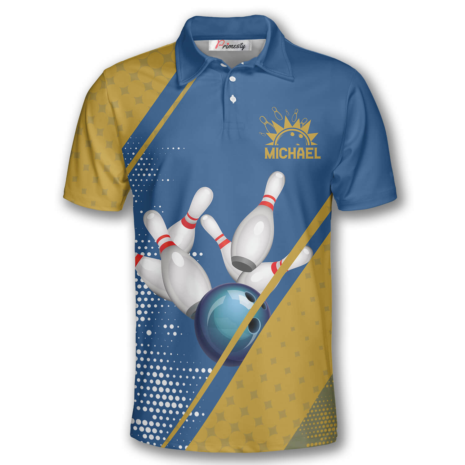 3D Player Custom Bowling Shirts for Men - Primesty