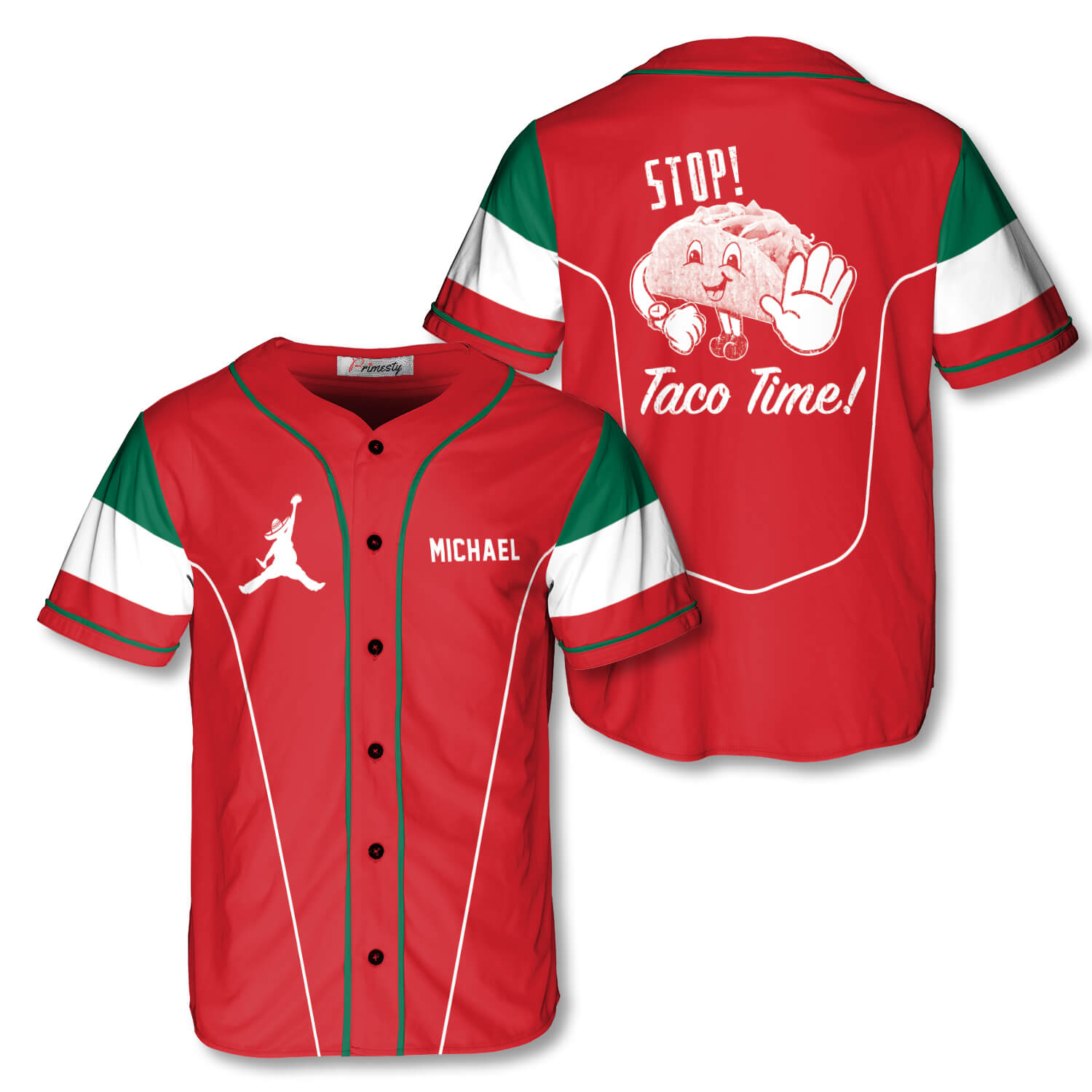 Mex Cellent Taco Custom Baseball Jersey