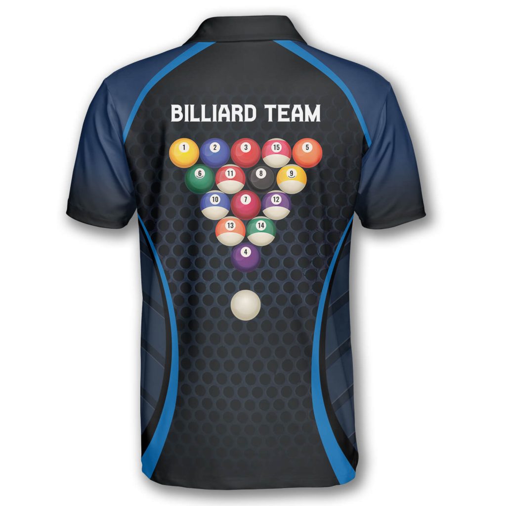 Honeycomb Pattern Custom Billiard Shirts for Men - Primesty