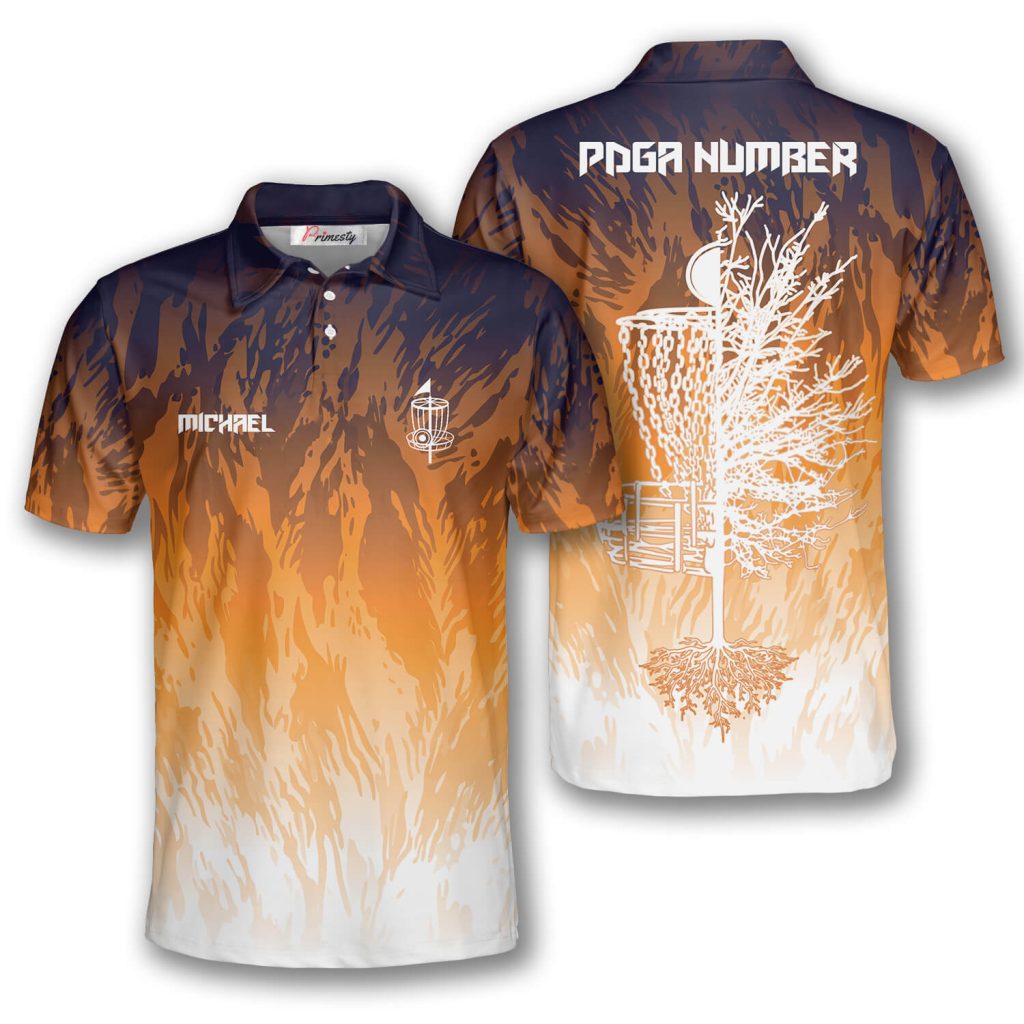 Custom Disc Golf Polo Shirts For Men PRIMESTY