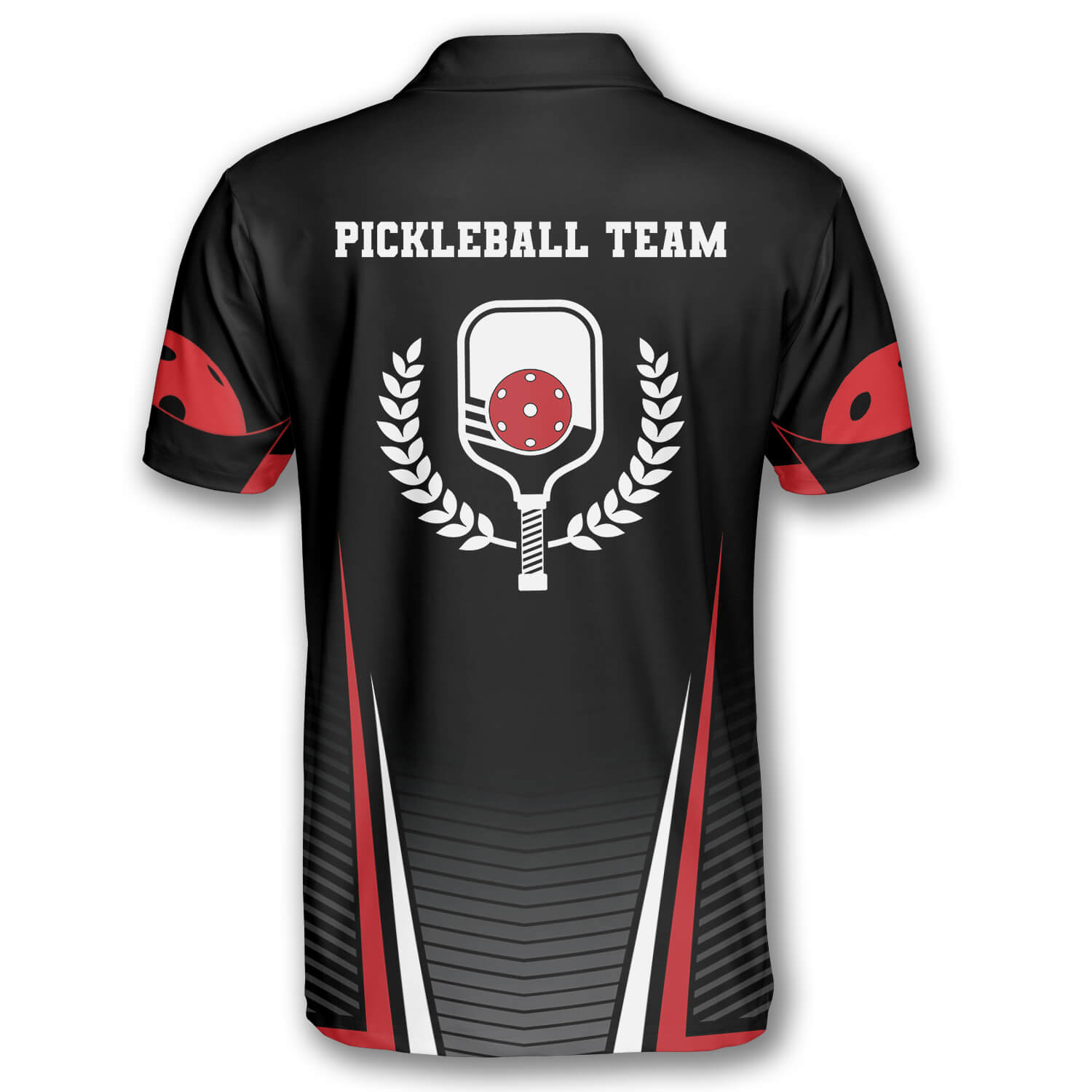 Flaming Pickleball Black T-Shirt