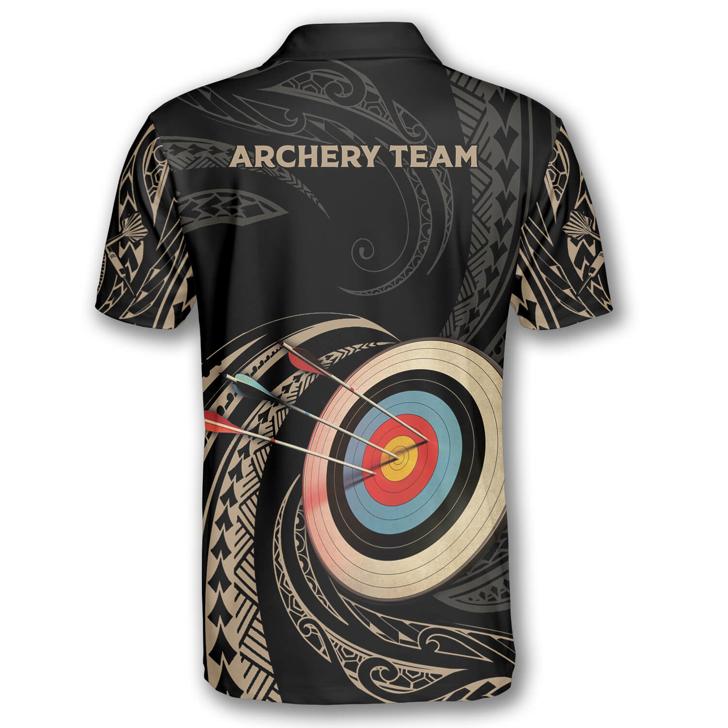 Archery Golden Tribal Custom Archery Shirts For Men Primesty