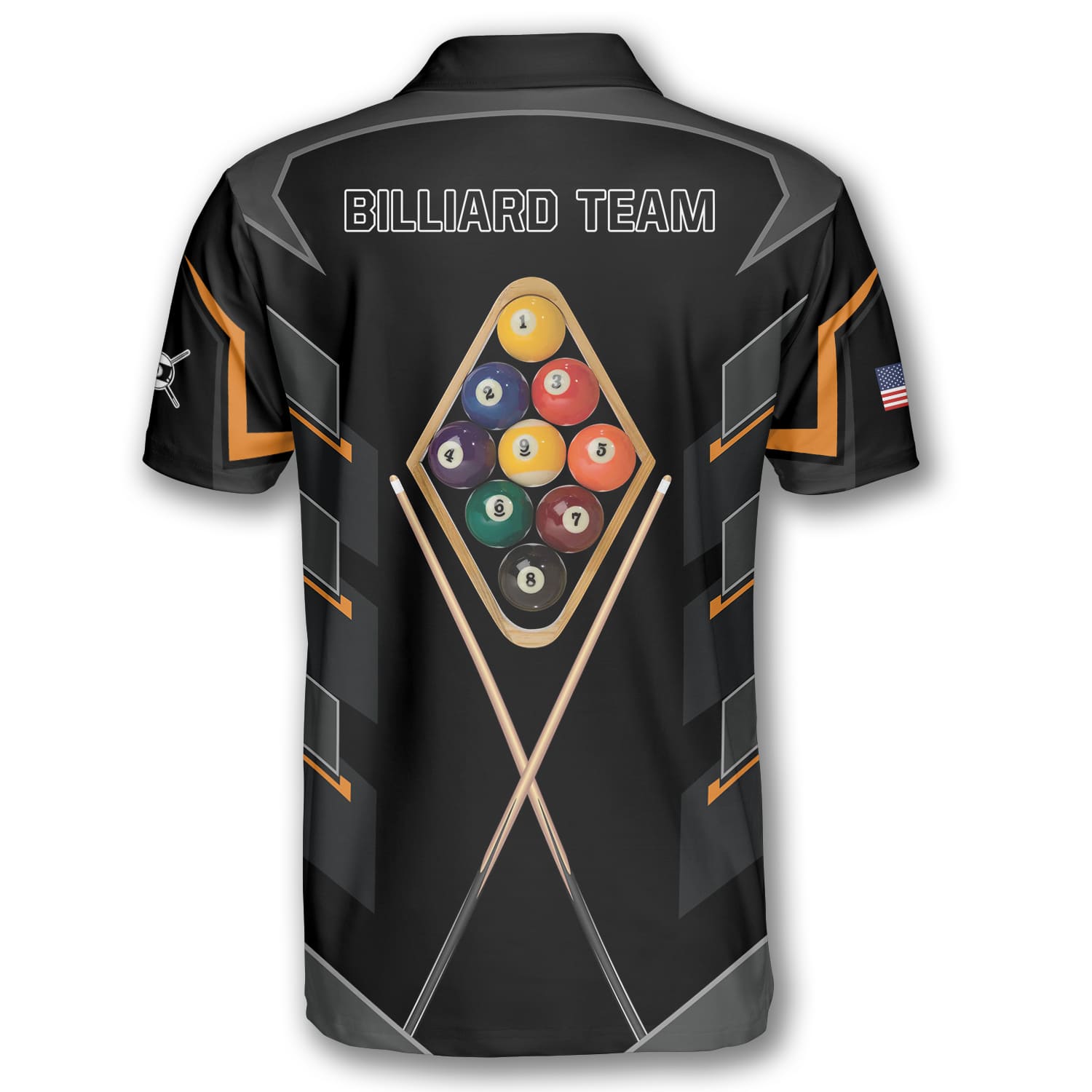9-Ball Always Lucky Custom Billiard Shirts For Men - Primesty