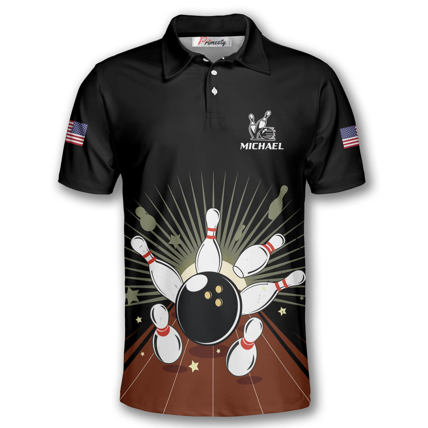 Retro Bowling Strike Custom Bowling Shirts For Men - Primesty