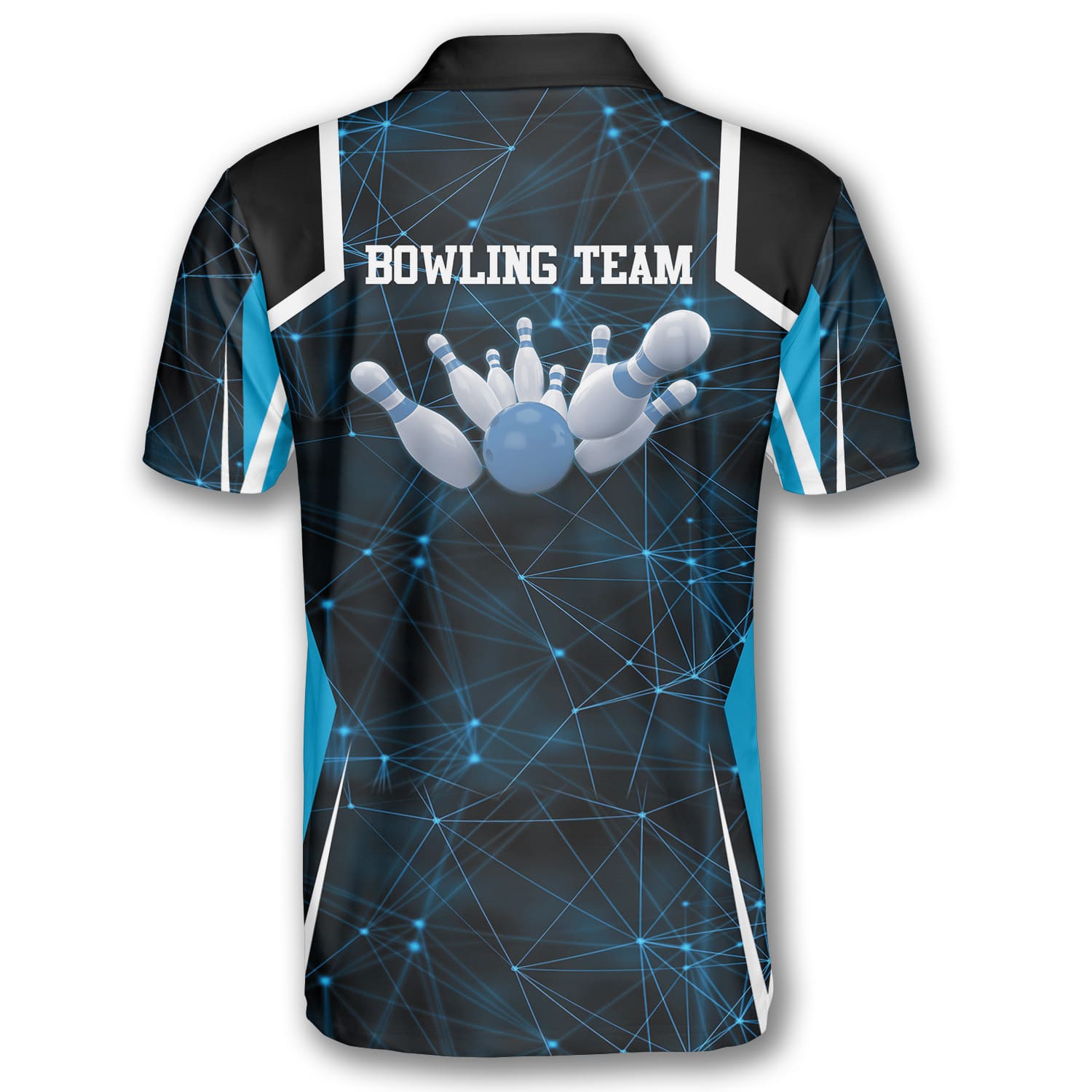 Blue Constellation Custom Bowling Shirts For Men - Primesty