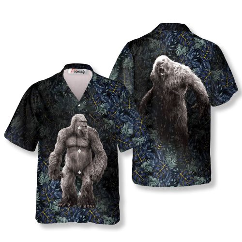 Bigfoot Hawaiian Shirts For Men