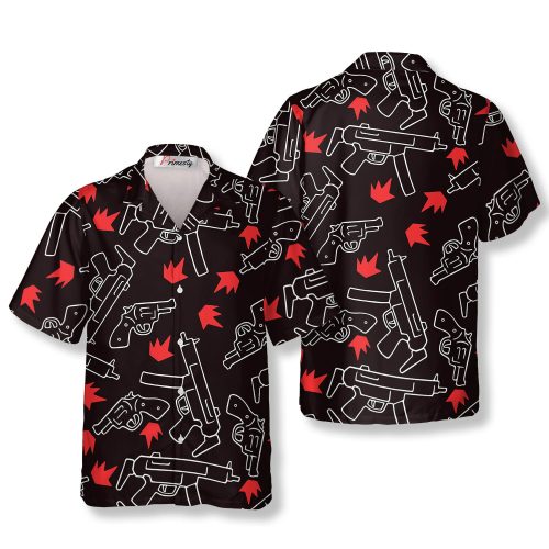 Gun Hawaiian Shirts For Men