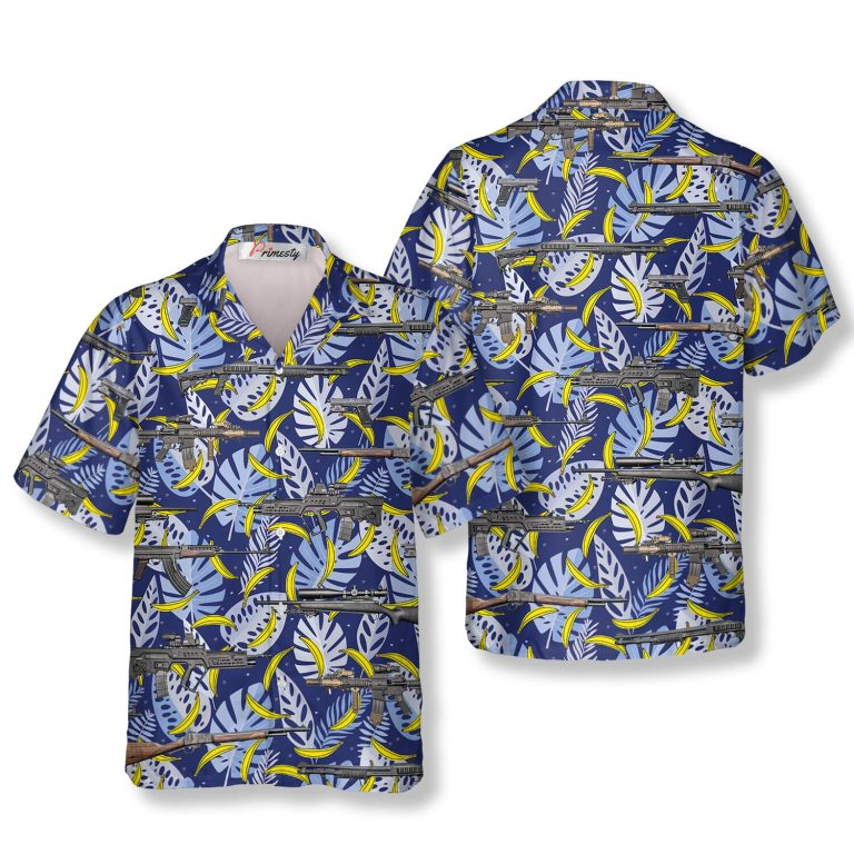 Gun Hawaiian Shirts - Gun Shirts for Men - Primesty