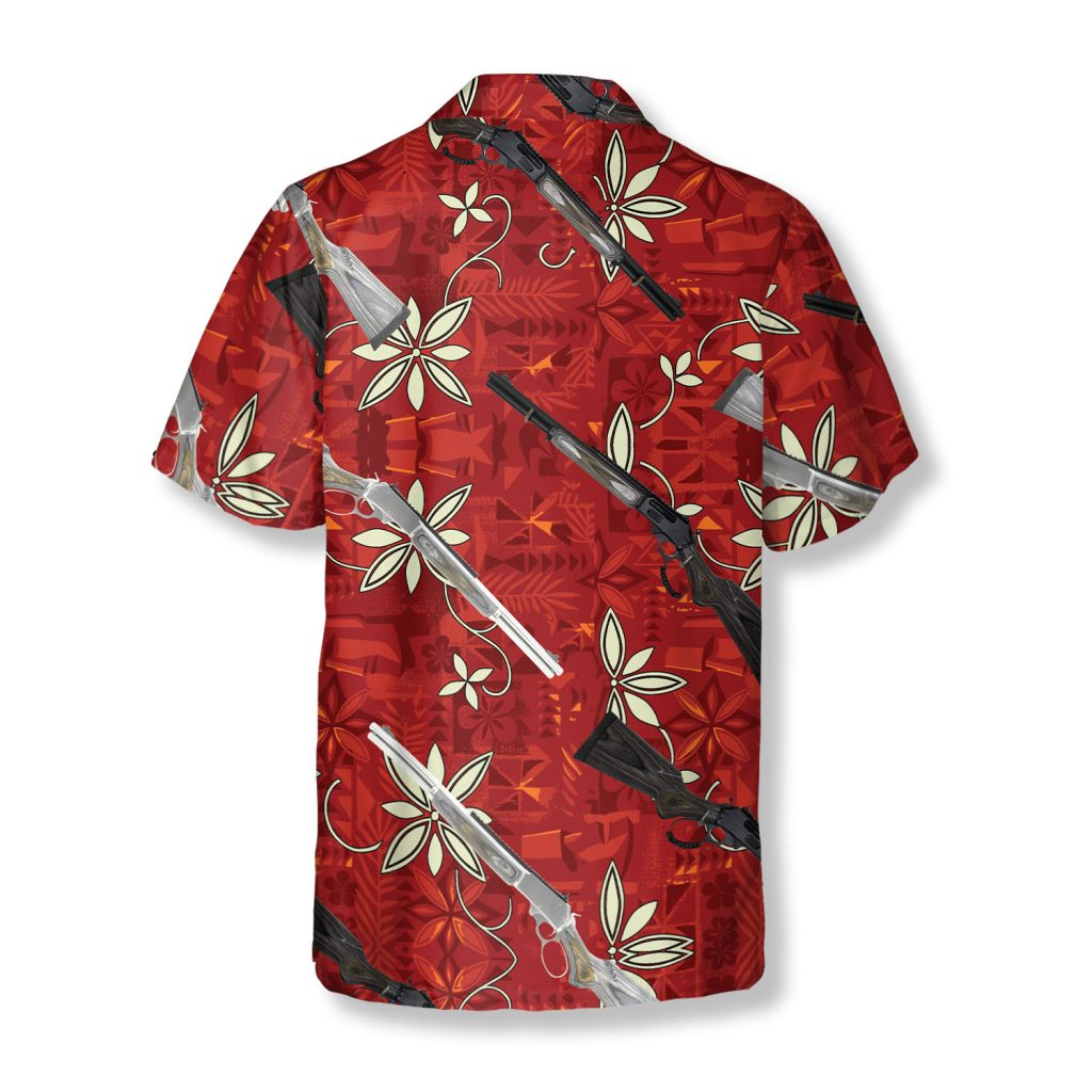 Marlin Model 1895 SBL Tribal Pattern Gun Hawaiian Shirts For Men Primesty