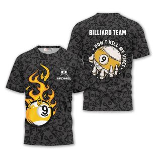 9 Ball Custom Billiard T-Shirts
