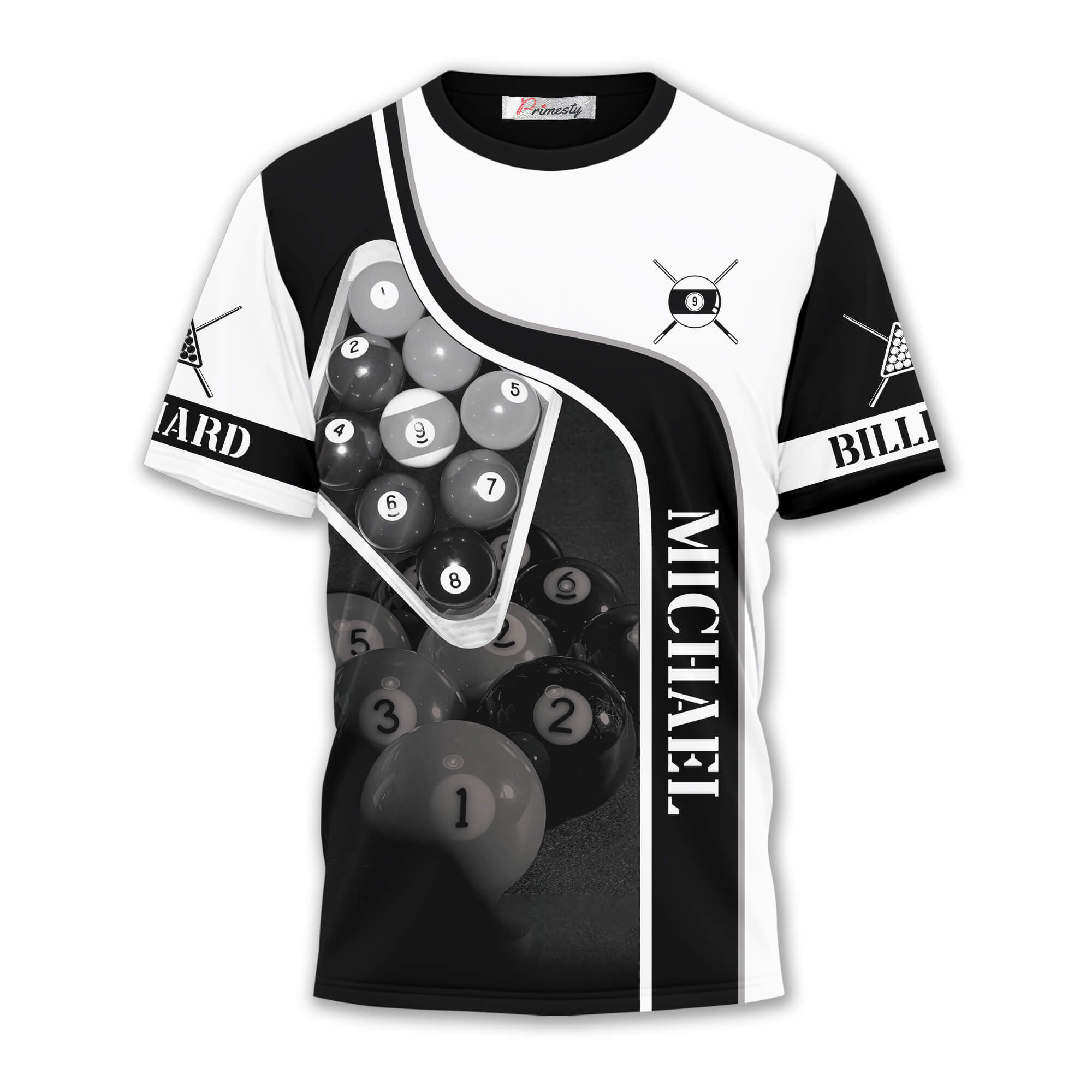 Mind Game 9 Ball Custom Billiard T-Shirts - Primesty
