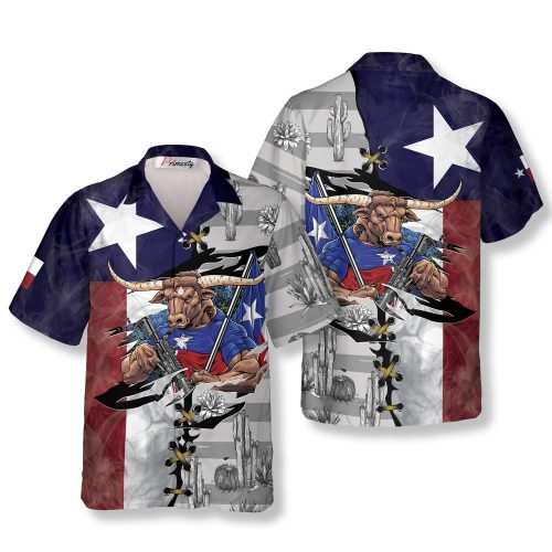 Texas Hawaiian Shirts For Men