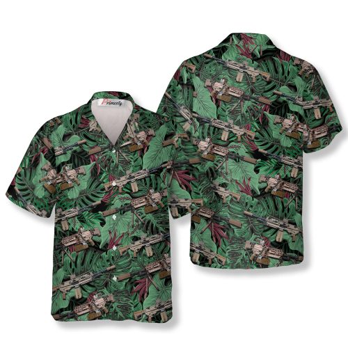 Gun Hawaiian Shirts For Men