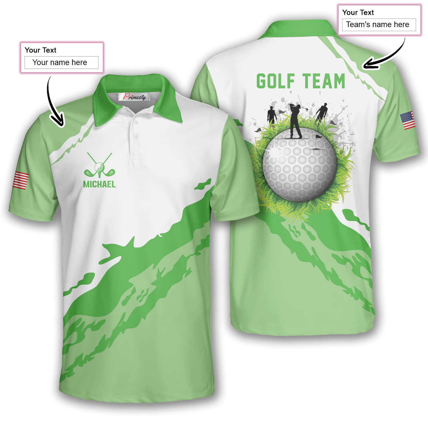 Greatest Golfers Custom Golf Polo Shirts For Men - Primesty