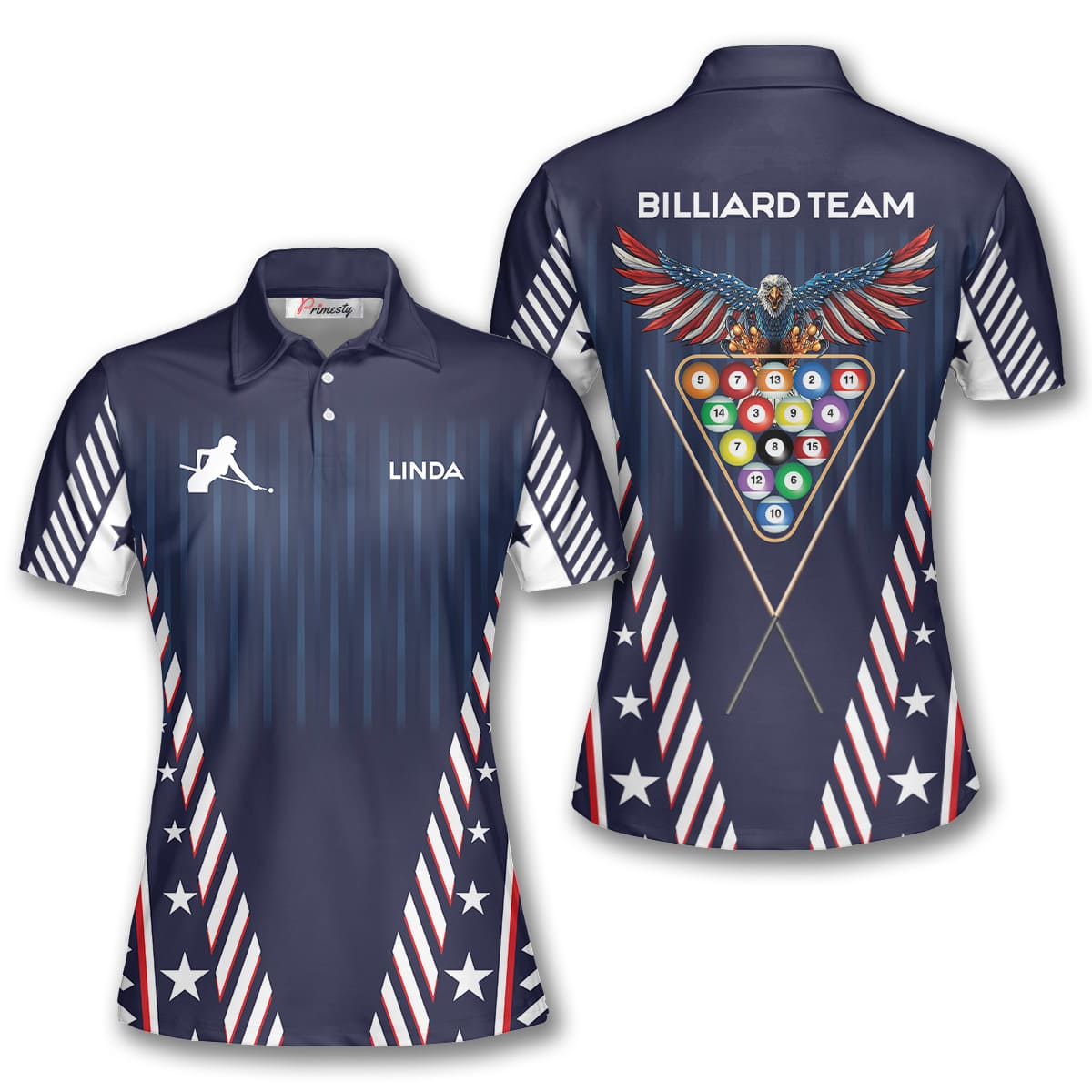 American Eagle Custom 8 Ball Billiard Shirts For Women - Primesty
