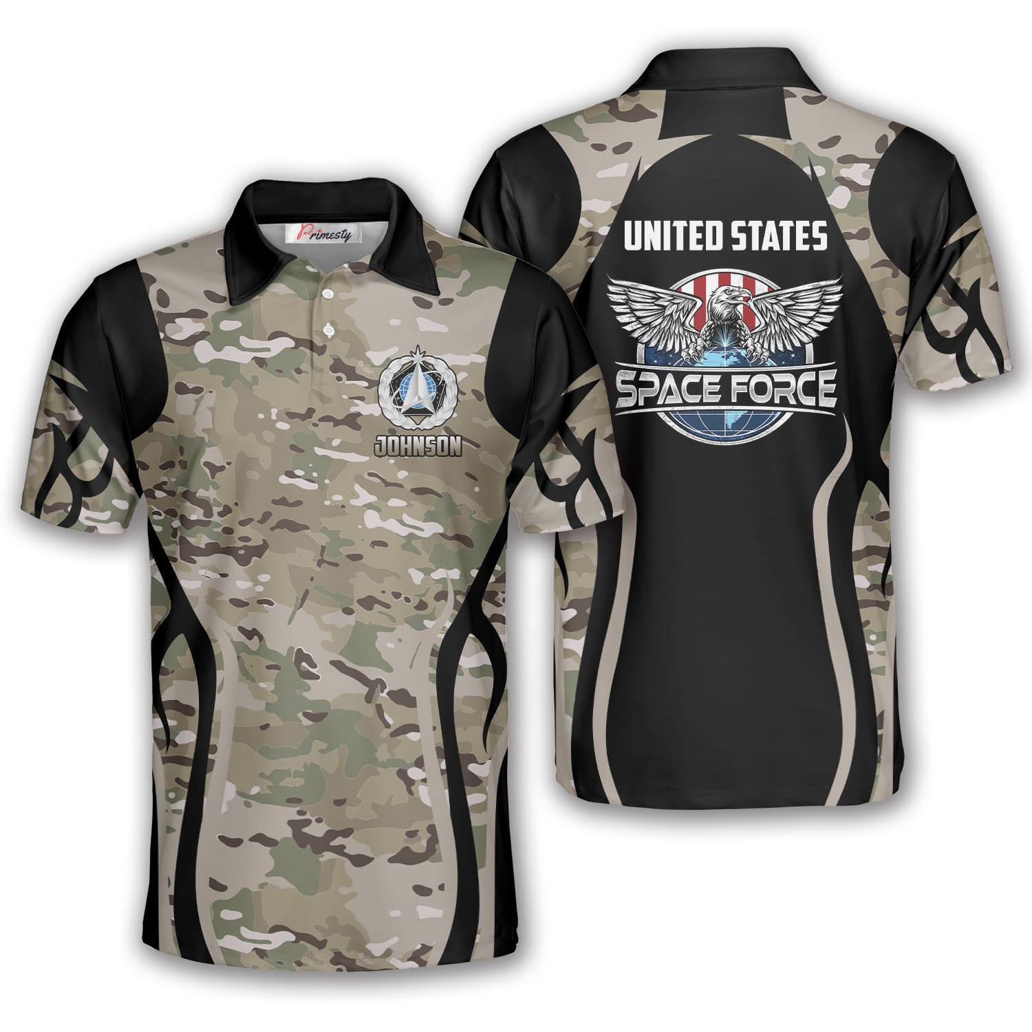 Camouflage US Space Force Veteran Shirts For Men - Primesty