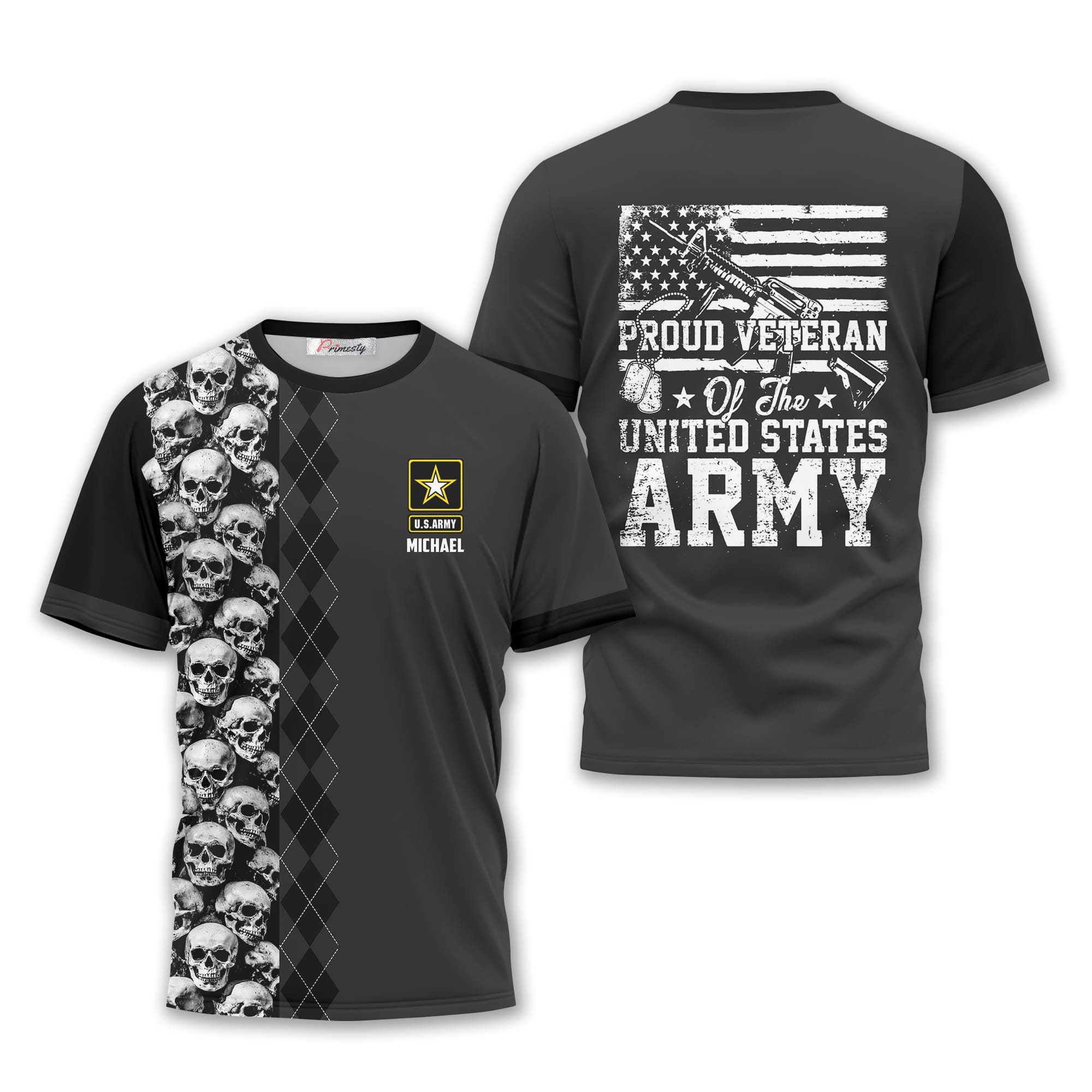 Proud Veteran Of The United States Army Custom Us Army T Shirt Primesty