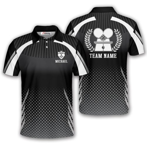 Grey White Sports Style Custom Table Tennis Shirt for Men