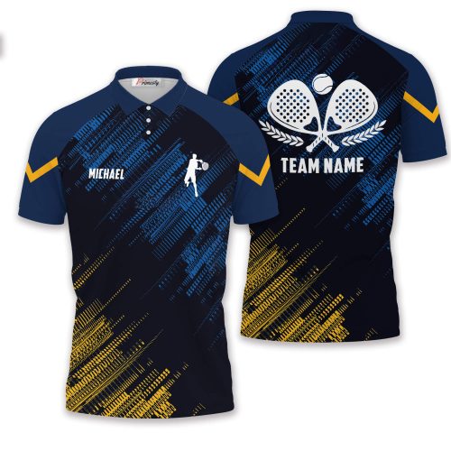 Padel Tennis Player Silhouette Sports Style Custom Padel Tennis Shirt