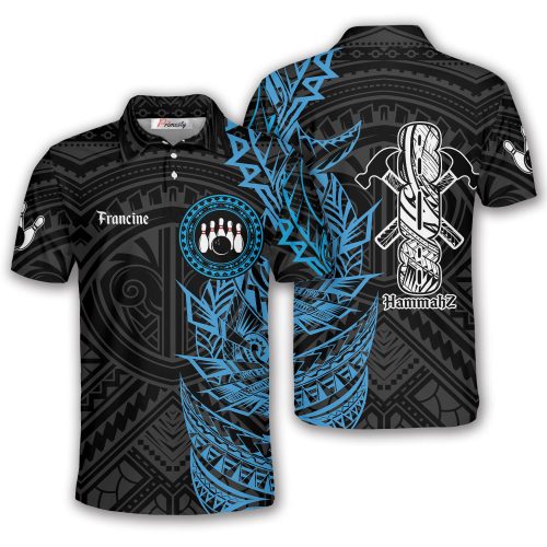 Francine HammahZ Tribal Tattoo Bowling Polo Shirt