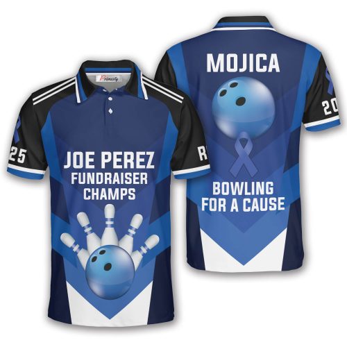 Bowling For A Cause Custom Polo Shirt (Dwayne)