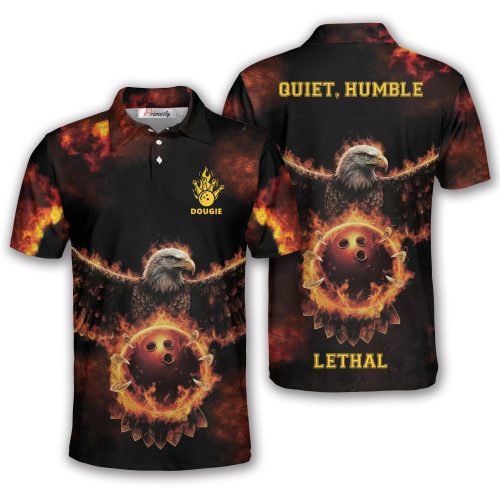Fire Flame Eagle Bowling Shirt (Douglas)
