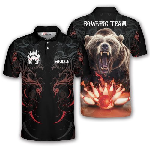 Fire Strike Bear Bowling Shirts (hjseamon)