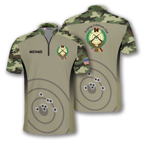 Light Green Camo Custom Darts Shirt (Joe - Kolping Schutzen Club)