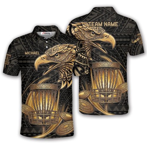 Golden Eagle Disc Golf Basket Custom Disc Golf Shirt