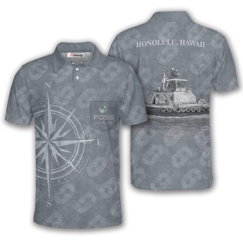 Tug Boat Custom Pocket Polo Shirt (Francine)