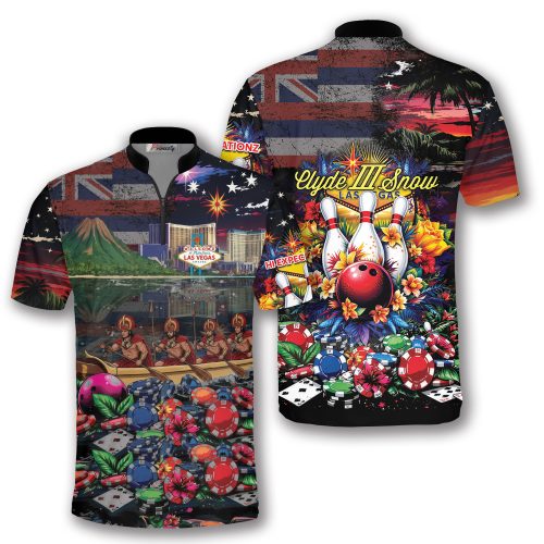 Las Vegas Clyde III Snow Custom Bowling Jersey (Francine)
