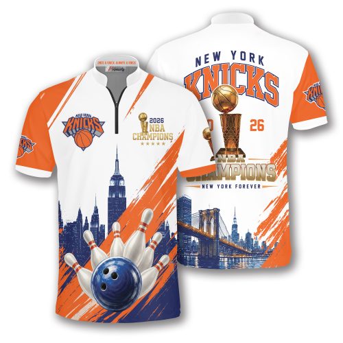 2026 NBA Champions Custom Bowling Jersey - Orange and White